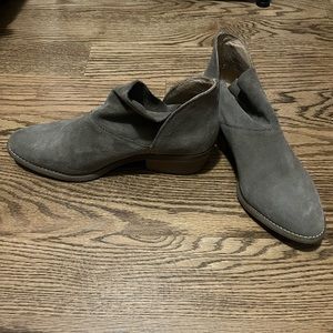 Gray lucky brand booties size 9.5